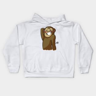 Smile monkey face Kids Hoodie